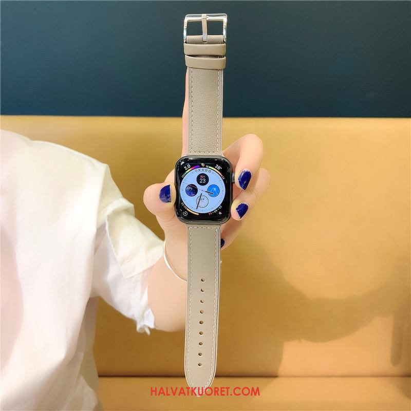 Apple Watch Series 5 Kuoret Nahka Vihreä Silikoni, Apple Watch Series 5 Kuori