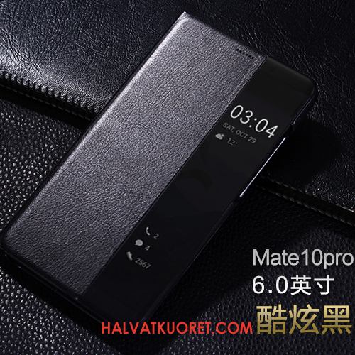 Huawei Mate 10 Pro Kuoret Suojaus Puhelimen, Huawei Mate 10 Pro Kuori Musta Nahkakotelo
