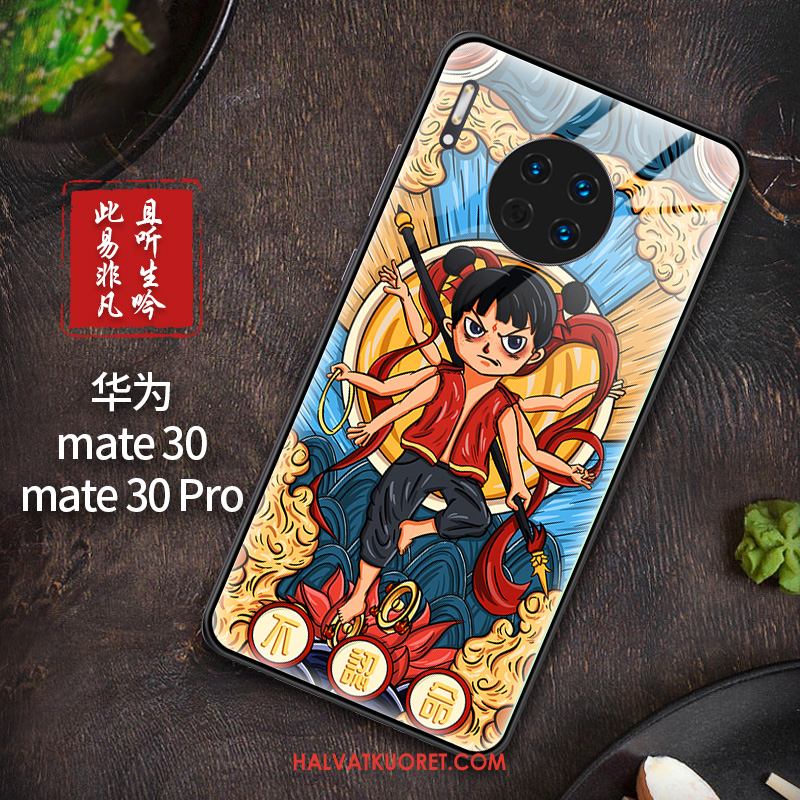 Huawei Mate 30 Kuoret Lasi Kotelo All Inclusive, Huawei Mate 30 Kuori Rakastunut Persoonallisuus