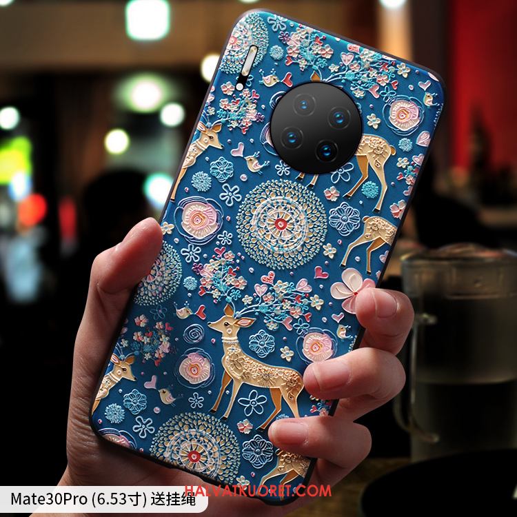 Huawei Mate 30 Pro Kuoret Ihana Sininen Net Red, Huawei Mate 30 Pro Kuori Silikoni Persoonallisuus