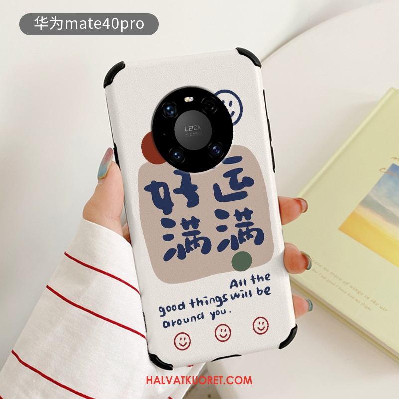 Huawei Mate 40 Pro Kuoret Kukkakuvio Suojaus Silikoni, Huawei Mate 40 Pro Kuori Luova Puhelimen