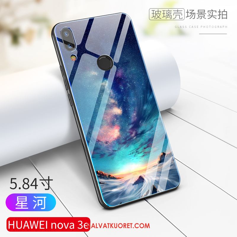 Huawei Nova 3e Kuoret All Inclusive Sininen Kova, Huawei Nova 3e Kuori Persoonallisuus Puhelimen