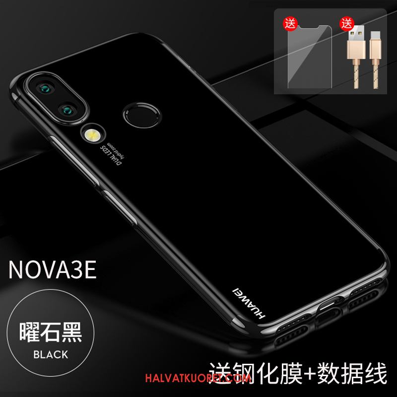 Huawei Nova 3e Kuoret Lasi Tide-brändi Musta, Huawei Nova 3e Kuori Trendi All Inclusive