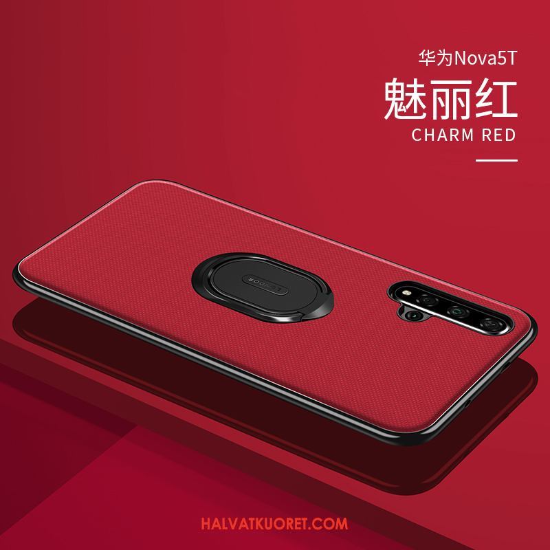 Huawei Nova 5t Kuoret Suojaus Ohut, Huawei Nova 5t Kuori Nahkakotelo Sininen