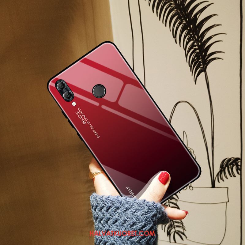 Huawei P Smart 2019 Kuoret Kotelo Karkaisu Sininen, Huawei P Smart 2019 Kuori Puhelimen Murtumaton
