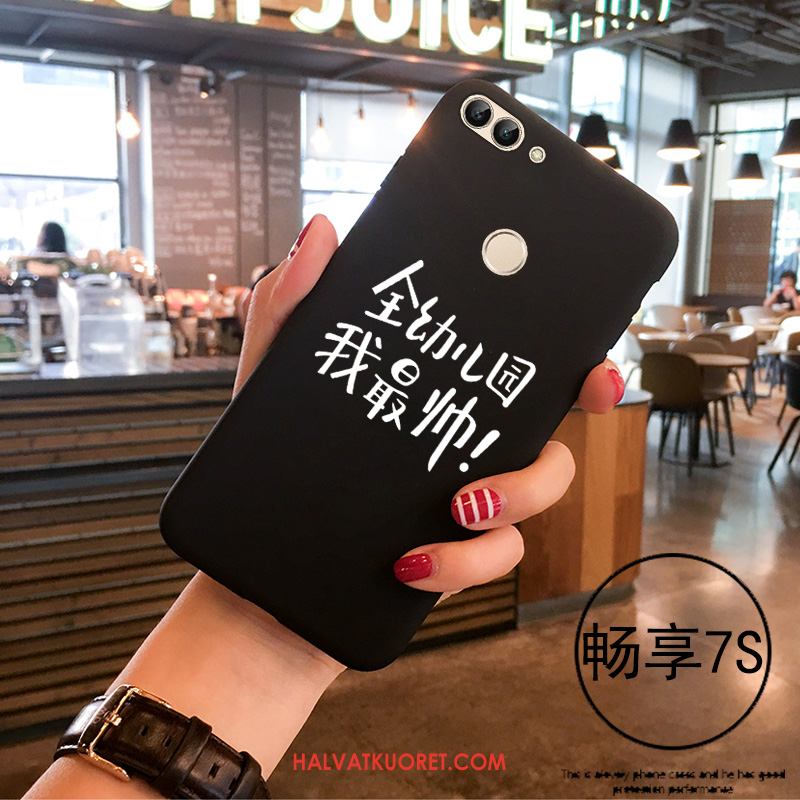 Huawei P Smart Kuoret Silikoni Valkoinen Luova, Huawei P Smart Kuori Pehmeä Neste Persoonallisuus