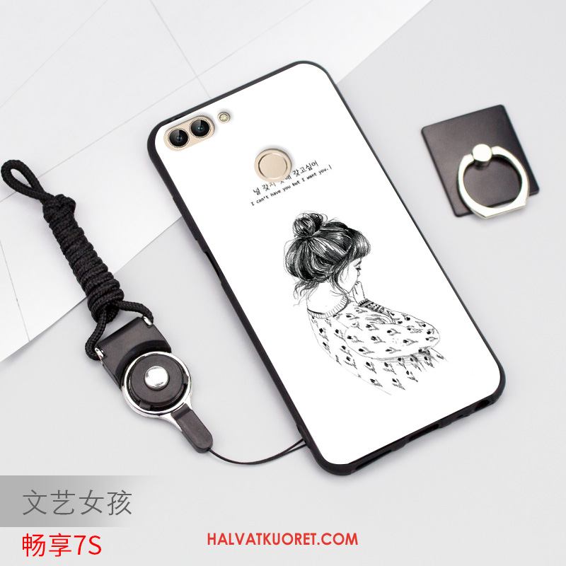 Huawei P Smart Kuoret Vaalean Musta Kotelo, Huawei P Smart Kuori Suojaus