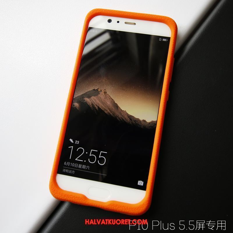 Huawei P10 Plus Kuoret Suojaus Nahka, Huawei P10 Plus Kuori Puhelimen All Inclusive Orange