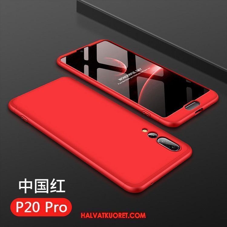 Huawei P20 Pro Kuoret Pinkki Rengas Pesty Suede, Huawei P20 Pro Kuori Karkaisu Trendi
