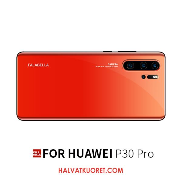Huawei P30 Pro Kuoret Murtumaton Lasi Silikoni, Huawei P30 Pro Kuori Puhelimen Kotelo