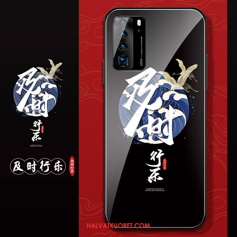 Huawei P40 Kuoret Musta Kiinalainen Tyyli Suojaus, Huawei P40 Kuori Puhelimen All Inclusive
