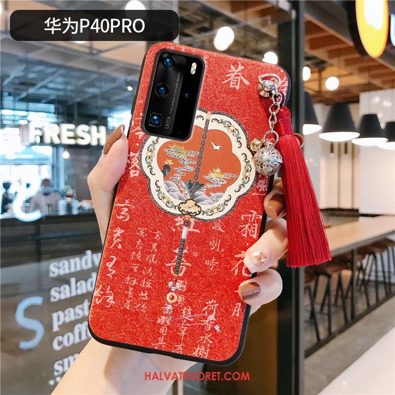 Huawei P40 Pro Kuoret Punainen Suojaus Jauhe, Huawei P40 Pro Kuori Puhelimen Kotelo