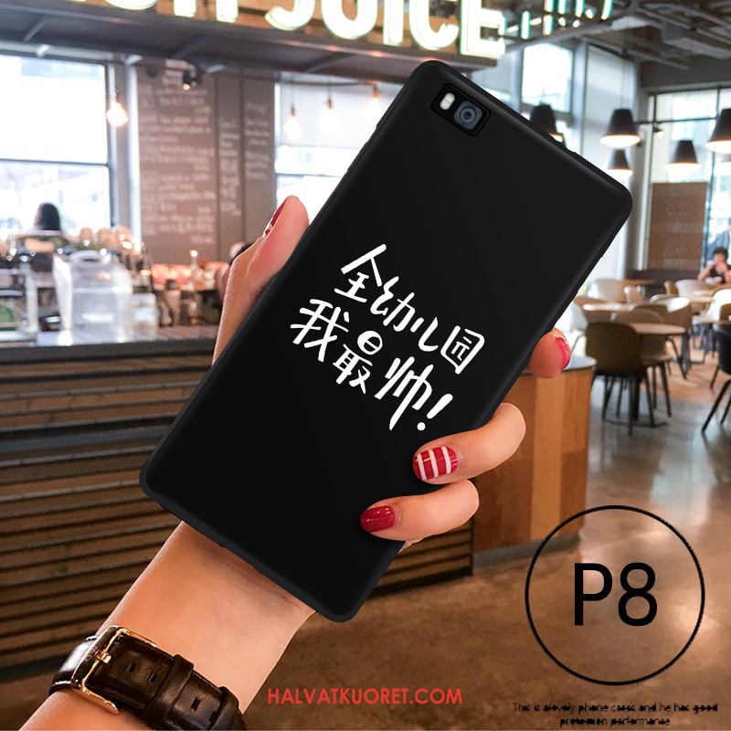 Huawei P8 Kuoret Yksinkertainen All Inclusive Musta, Huawei P8 Kuori Persoonallisuus Puhelimen