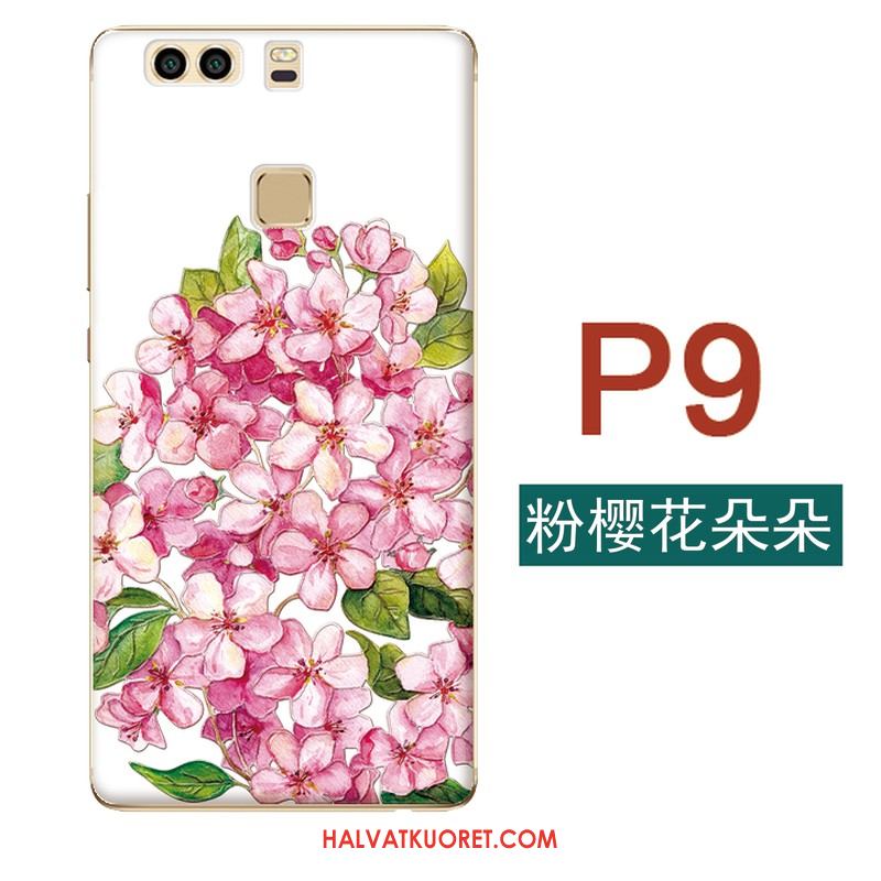 Huawei P9 Kuoret Silikoni Taide Pehmeä Neste, Huawei P9 Kuori Kukkia Pieni
