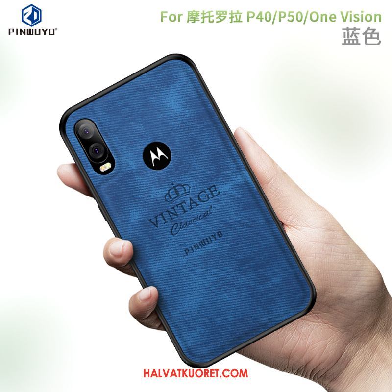 Motorola One Vision Kuoret Kotelo Puhelimen Hemming, Motorola One Vision Kuori Suojaus Braun