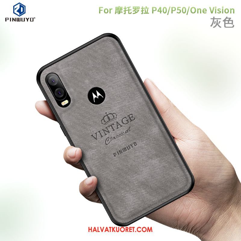 Motorola One Vision Kuoret Kotelo Puhelimen Hemming, Motorola One Vision Kuori Suojaus Braun