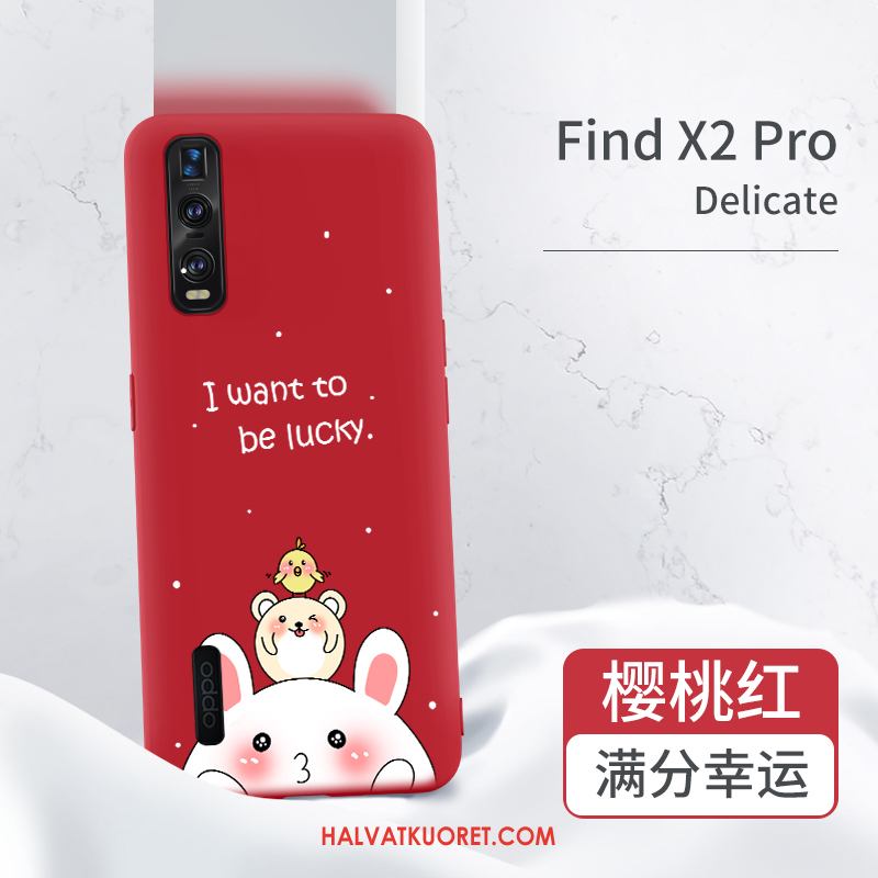 Oppo Find X2 Pro Kuoret Punainen Silikoni Pehmeä Neste, Oppo Find X2 Pro Kuori All Inclusive Puhelimen