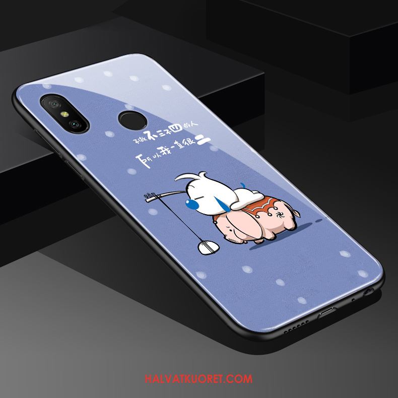 Redmi Note 6 Pro Kuoret Hauska Tide-brändi Pieni, Redmi Note 6 Pro Kuori Koira Lasi Beige