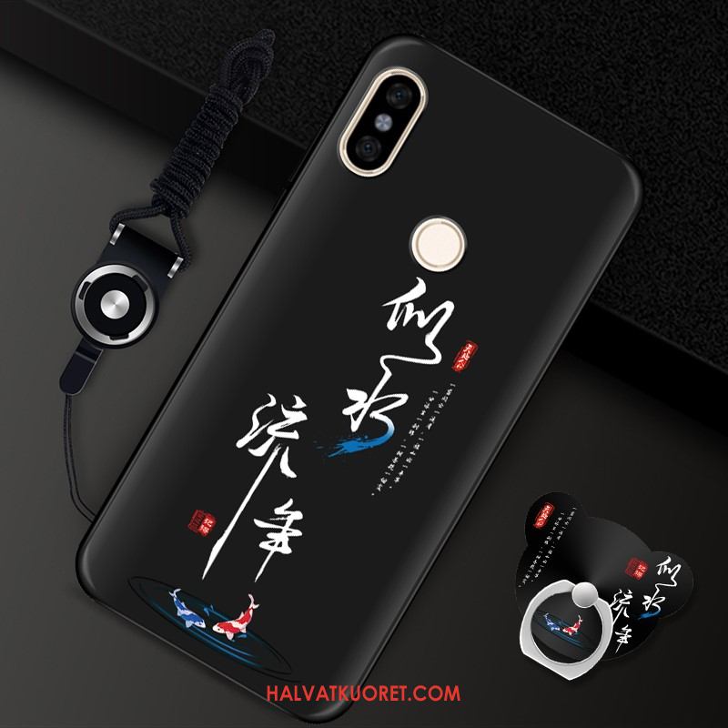 Redmi Note 6 Pro Kuoret Kukka All Inclusive Punainen, Redmi Note 6 Pro Kuori Puhelimen Pieni Beige