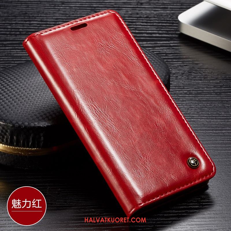 Redmi Note 6 Pro Kuoret Punainen Vuosikerta Näytönsuojus, Redmi Note 6 Pro Kuori Puhelimen Braun Beige