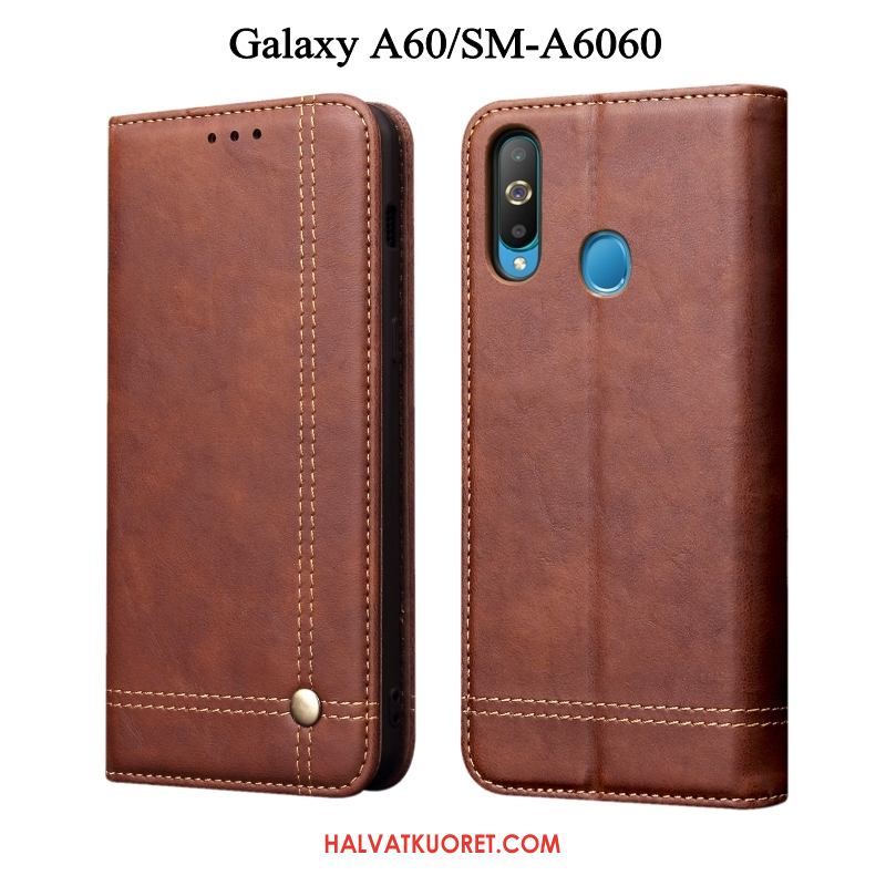 Samsung Galaxy A60 Kuoret Murtumaton Kotelo Nahkakotelo, Samsung Galaxy A60 Kuori Suojaus