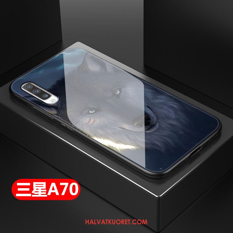 Samsung Galaxy A70 Kuoret Kotelo Kova Musta, Samsung Galaxy A70 Kuori Puhelimen Yksinkertainen