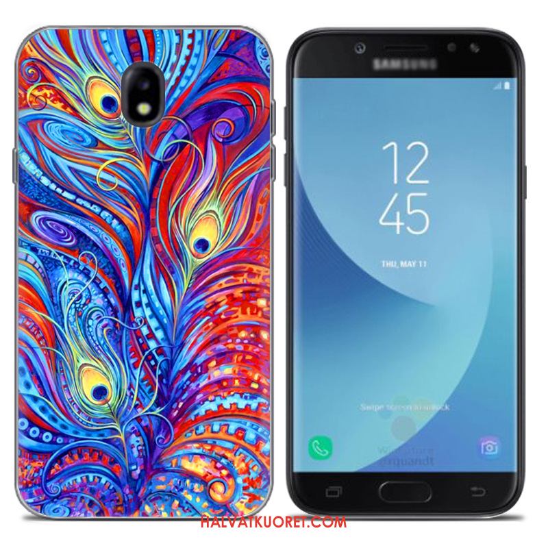 Samsung Galaxy J5 2017 Kuoret Sininen Eurooppa Tähti, Samsung Galaxy J5 2017 Kuori Pehmeä Neste