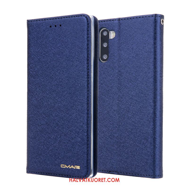 Samsung Galaxy Note 10 Kuoret Kortti Suojaus Sininen, Samsung Galaxy Note 10 Kuori Ohut