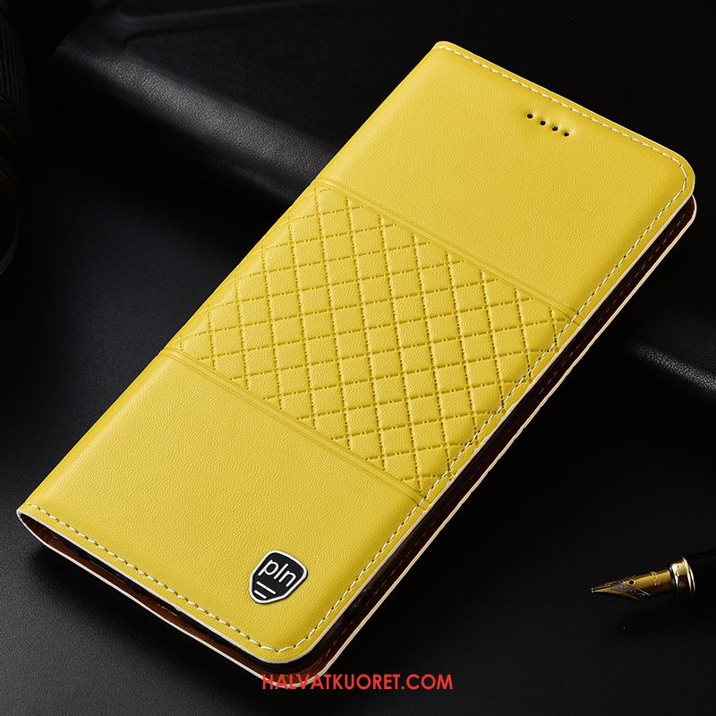 Samsung Galaxy Note 10 Kuoret Nahkakotelo Puhelimen Tähti, Samsung Galaxy Note 10 Kuori Keltainen