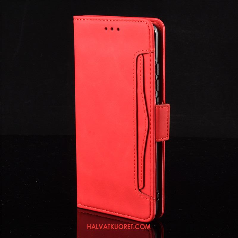 Samsung Galaxy Note 10 Lite Kuoret Suojaus Punainen, Samsung Galaxy Note 10 Lite Kuori Nahkakotelo Tähti