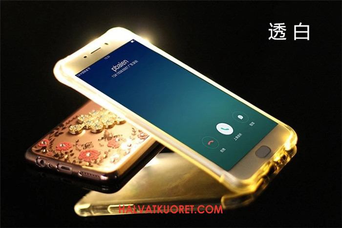 Samsung Galaxy Note 4 Kuoret Kirkas Läpinäkyvä Pehmeä Neste, Samsung Galaxy Note 4 Kuori Sininen