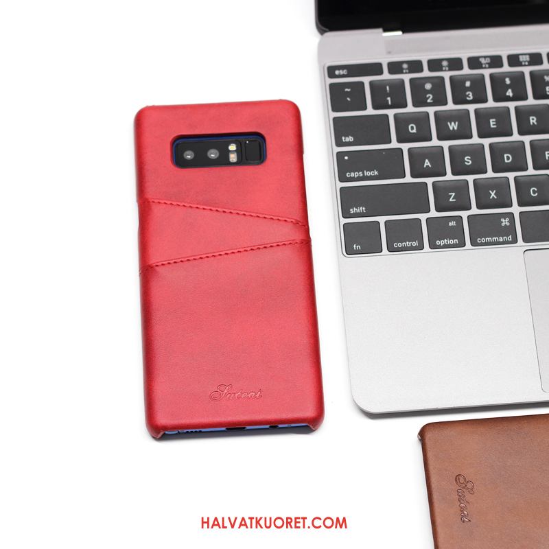 Samsung Galaxy Note 8 Kuoret Puhelimen Harmaa Nahkakotelo, Samsung Galaxy Note 8 Kuori Luova Yksinkertainen