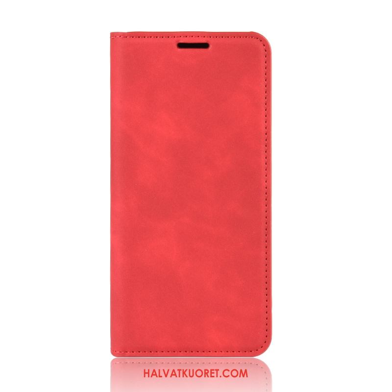 Samsung Galaxy Note20 Kuoret Murtumaton Tuki Nahkakotelo, Samsung Galaxy Note20 Kuori Punainen
