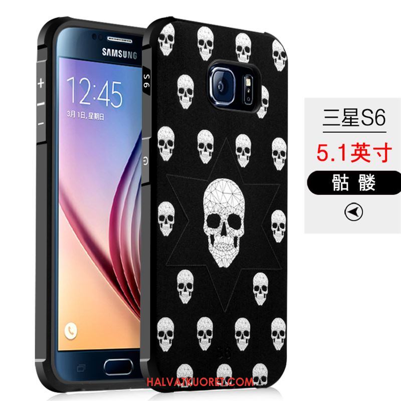 Samsung Galaxy S6 Kuoret Suojaus Puhelimen Tähti, Samsung Galaxy S6 Kuori Musta Kotelo