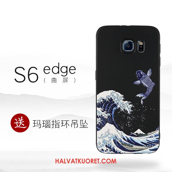 Samsung Galaxy S7 Edge Kuoret Silikoni Persoonallisuus Luova, Samsung Galaxy S7 Edge Kuori Tähti Musta