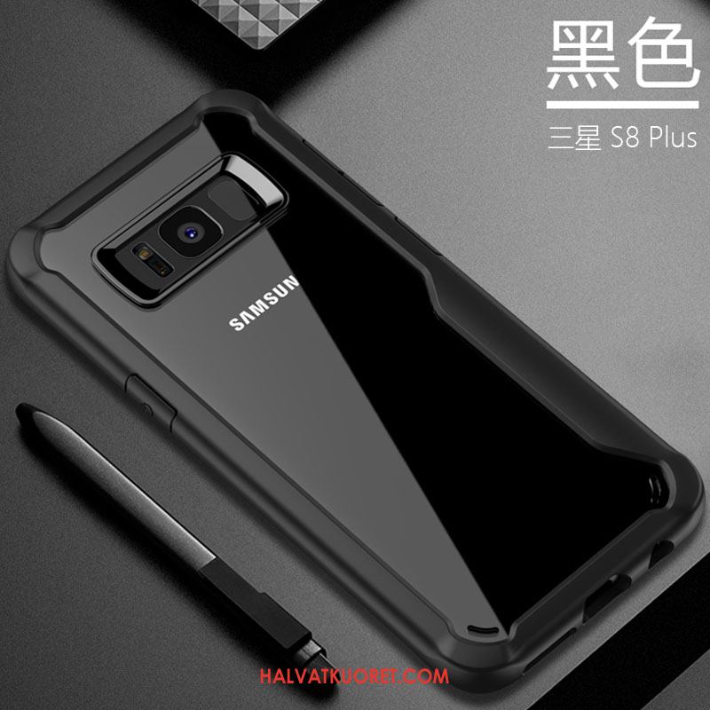 Samsung Galaxy S8+ Kuoret Luova Kotelo Musta, Samsung Galaxy S8+ Kuori Murtumaton Läpinäkyvä