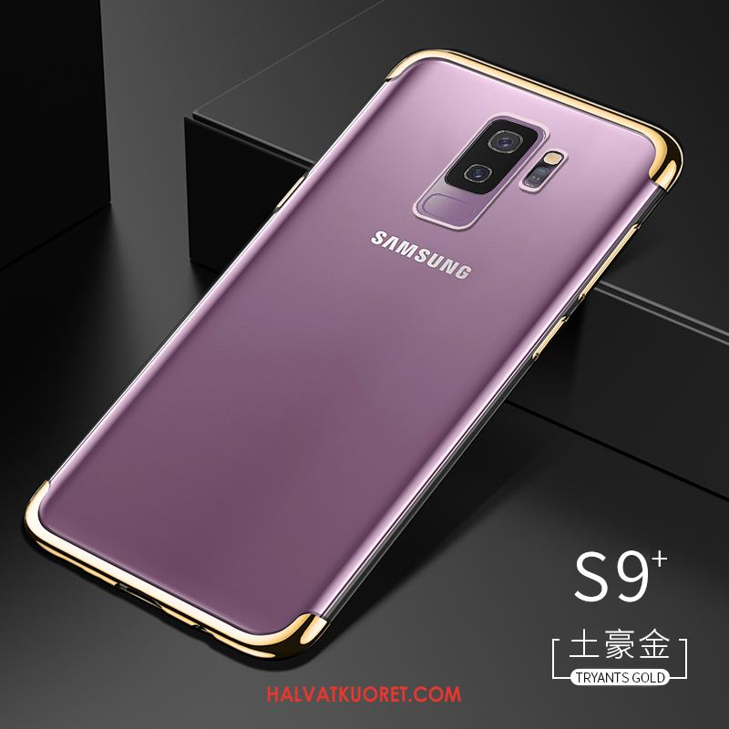 Samsung Galaxy S9+ Kuoret Persoonallisuus Läpinäkyvä Puhelimen, Samsung Galaxy S9+ Kuori Trendi Kulta