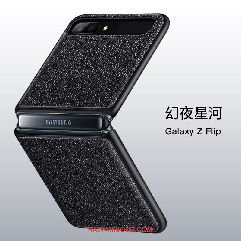 Samsung Z Flip Kuoret Puhelimen Silikoni Suojaus, Samsung Z Flip Kuori Punainen Musta