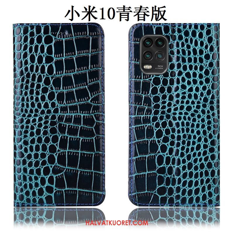 Xiaomi Mi 10 Lite Kuoret All Inclusive Krokotiili Puhelimen, Xiaomi Mi 10 Lite Kuori Suojaus Beige