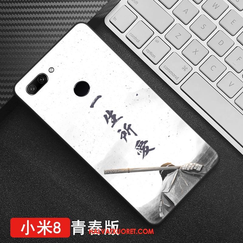 Xiaomi Mi 8 Lite Kuoret Persoonallisuus Valkoinen Pieni, Xiaomi Mi 8 Lite Kuori Trendi Beige
