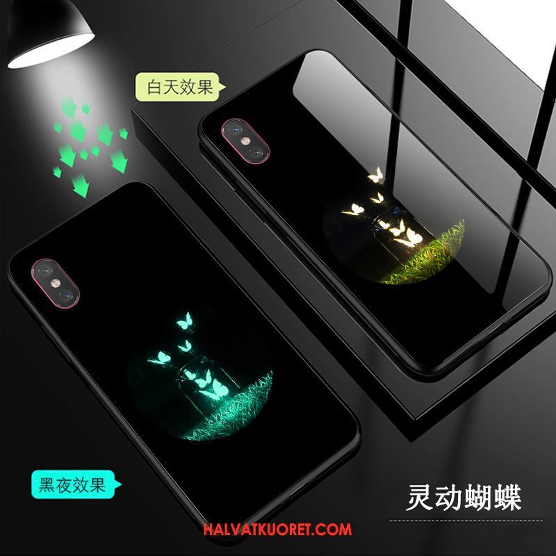 Xiaomi Mi 8 Pro Kuoret Musta Lasi Läpinäkyvä, Xiaomi Mi 8 Pro Kuori Kotelo Beige