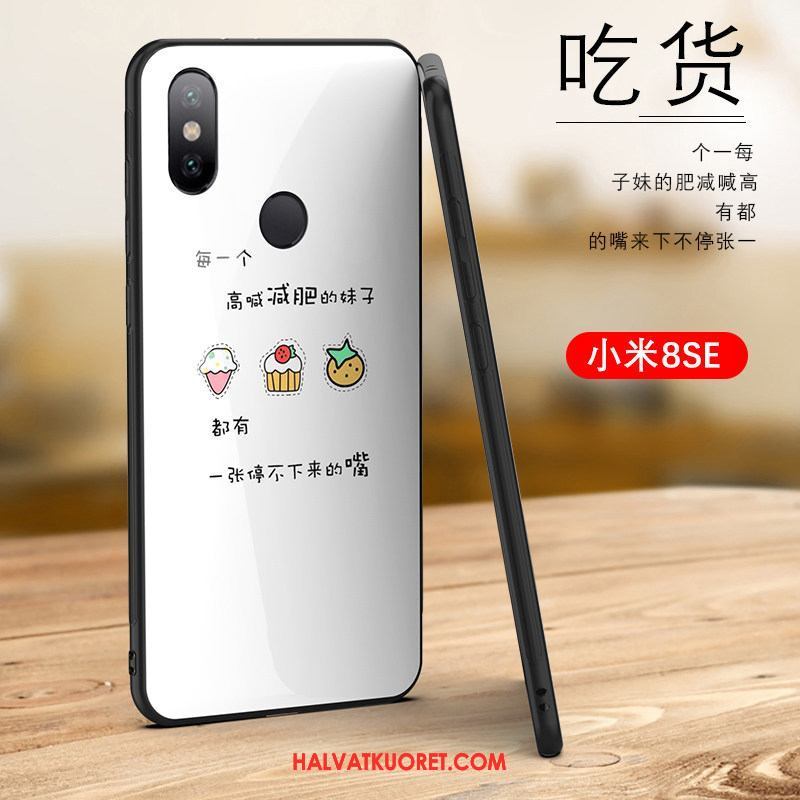 Xiaomi Mi 8 Se Kuoret Luova Vihreä Tide-brändi, Xiaomi Mi 8 Se Kuori Kukkakuvio Kotelo Beige
