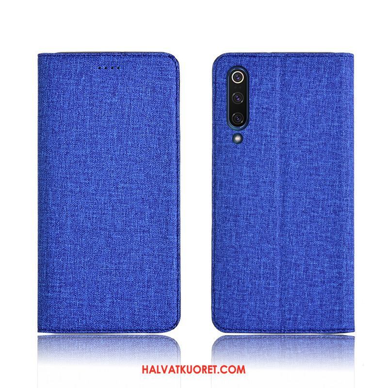 Xiaomi Mi 9 Lite Kuoret Kotelo Sininen Nahkakotelo, Xiaomi Mi 9 Lite Kuori Uusi Puhelimen Beige