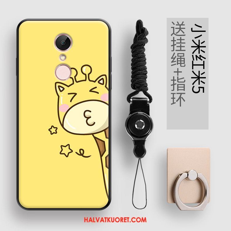 Xiaomi Redmi 5 Kuoret Eläin Puhelimen, Xiaomi Redmi 5 Kuori Keltainen Pehmeä Neste Beige