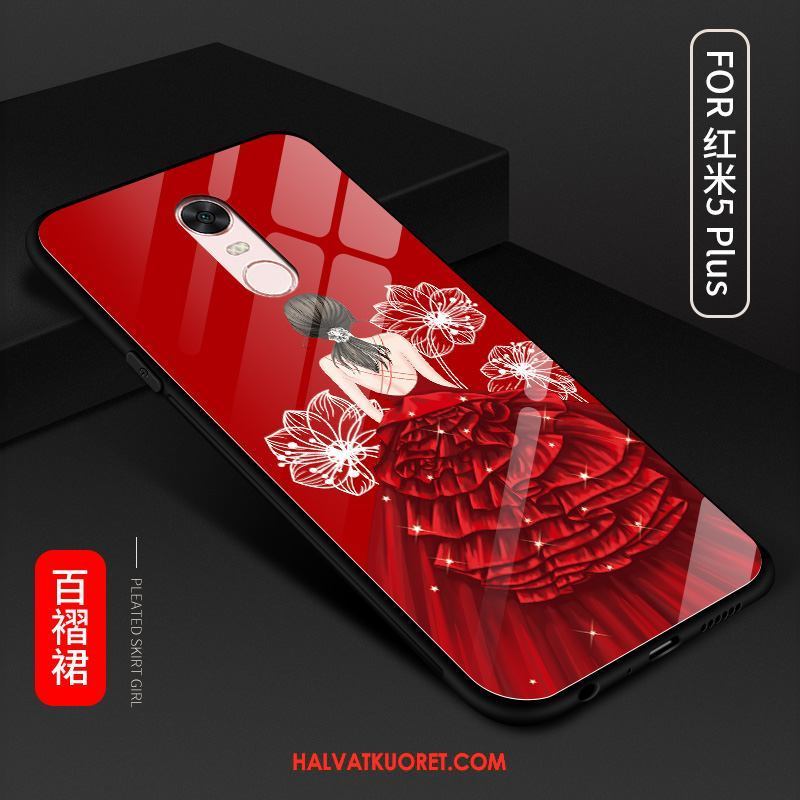 Xiaomi Redmi 5 Plus Kuoret All Inclusive Murtumaton Punainen, Xiaomi Redmi 5 Plus Kuori Persoonallisuus Beige
