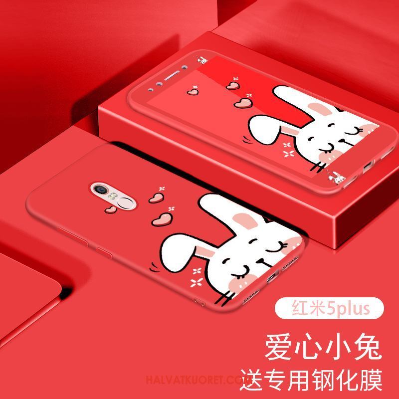 Xiaomi Redmi 5 Plus Kuoret Kotelo Pesty Suede, Xiaomi Redmi 5 Plus Kuori Suojaus Musta Beige
