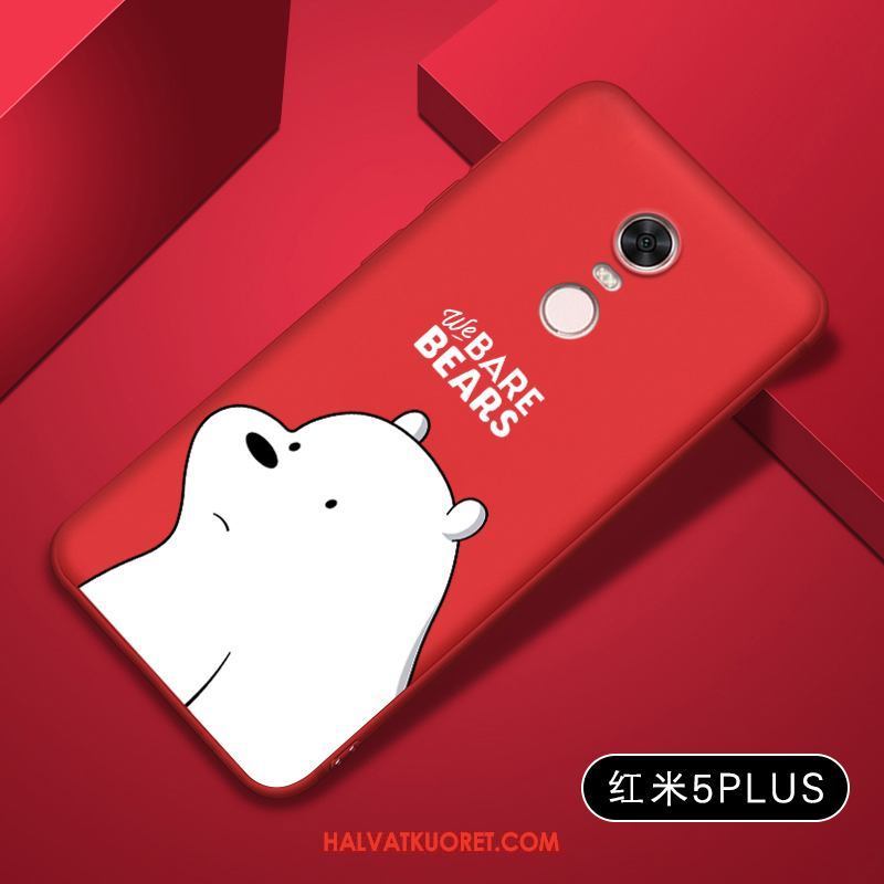 Xiaomi Redmi 5 Plus Kuoret Pehmeä Neste Trendi, Xiaomi Redmi 5 Plus Kuori Suojaus Valkoinen Beige