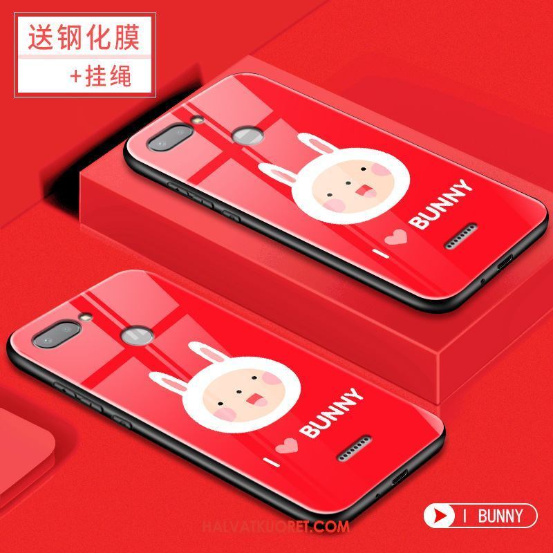 Xiaomi Redmi 6 Kuoret Puhelimen Silikoni, Xiaomi Redmi 6 Kuori Sarjakuva Net Red Beige