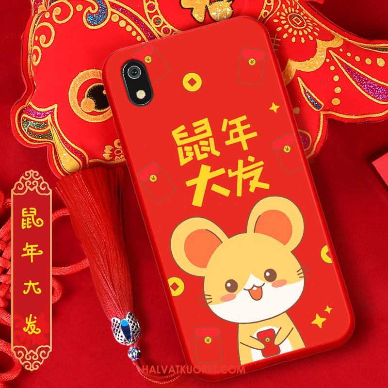 Xiaomi Redmi 7a Kuoret Punainen Murtumaton Kotelo, Xiaomi Redmi 7a Kuori Persoonallisuus Luova Beige