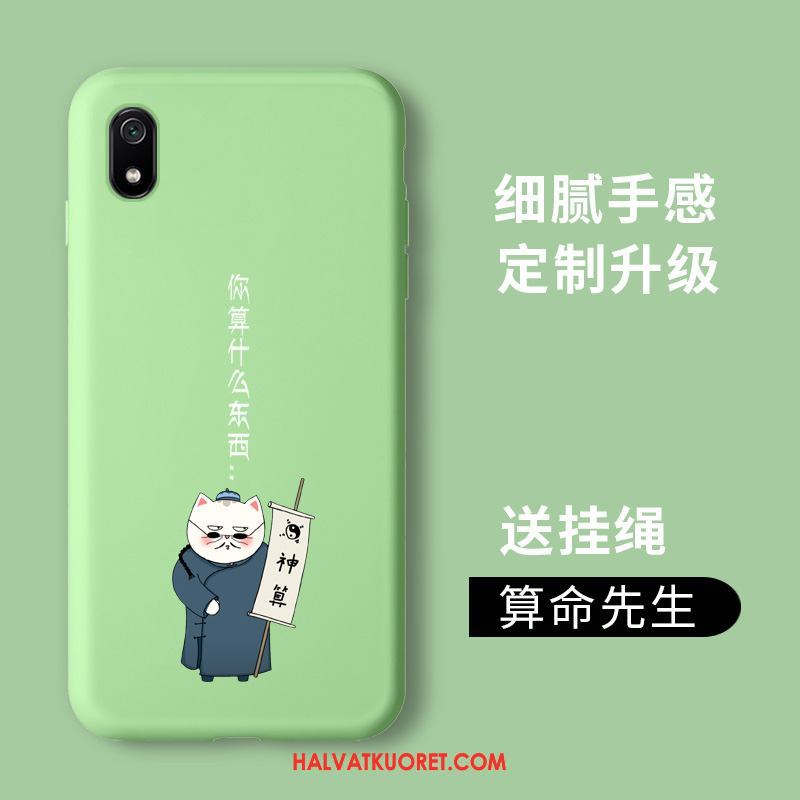 Xiaomi Redmi 7a Kuoret Vihreä Suojaus Persoonallisuus, Xiaomi Redmi 7a Kuori Karkaisu Puhelimen Beige